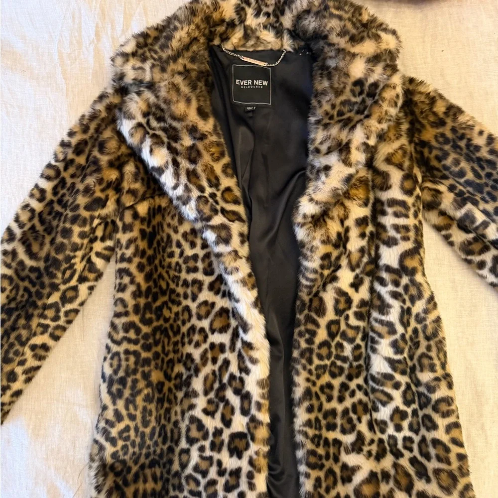 Ever New Animal Print Teddy Jacket - Picture 4 of 5
